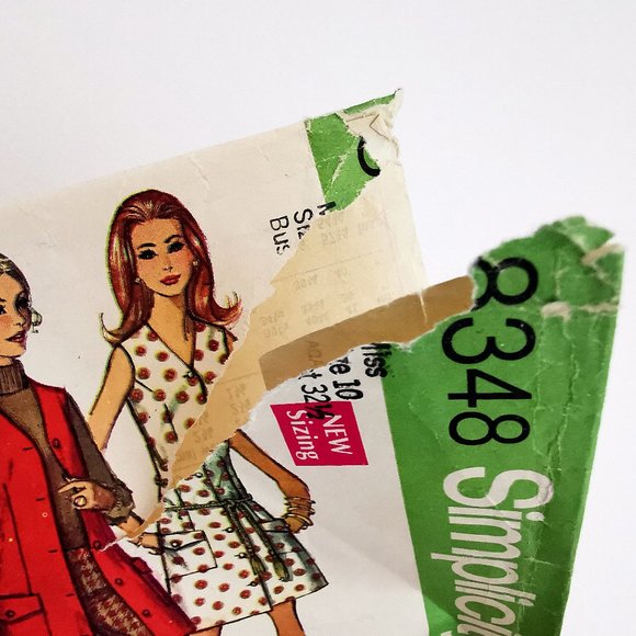 Late 60s Misses' Separates Simplicity Sewing Pattern 8348 Bust 32 1/2 Modern 2 - Picture 9 of 12